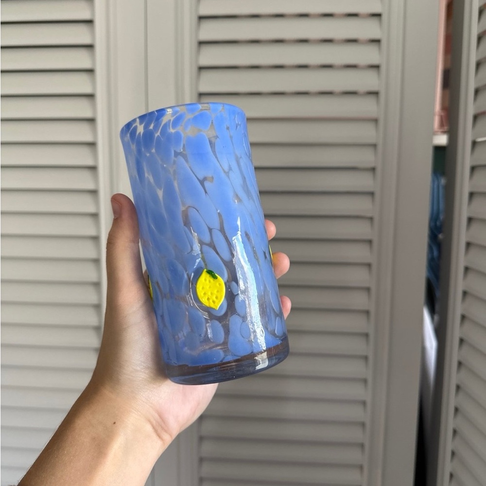Anthropologie Icon Lemon Highball Glass